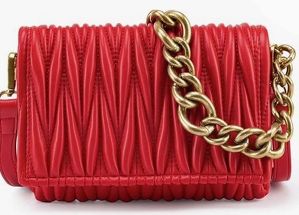 Montana West Red Quilted Crossbody Bag Interchangeable Straps NWT